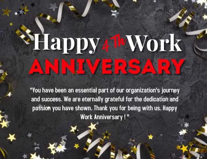 work anniversary thanks message to boss