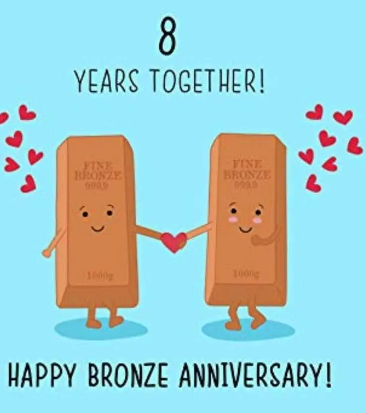 8th year wedding anniversary message
