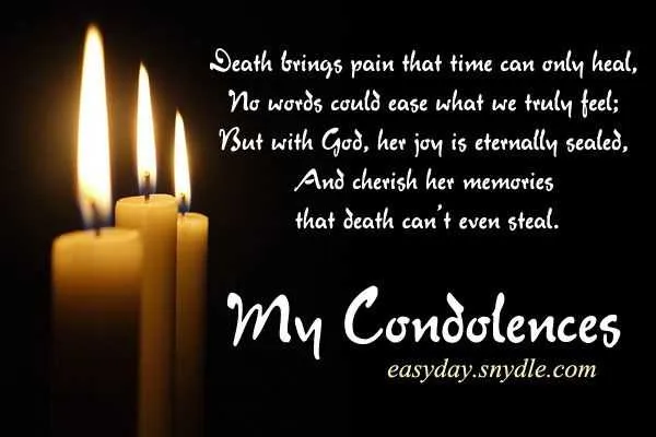 condolence message for 1 year death anniversary