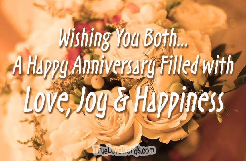 inspirational anniversary message to a couple