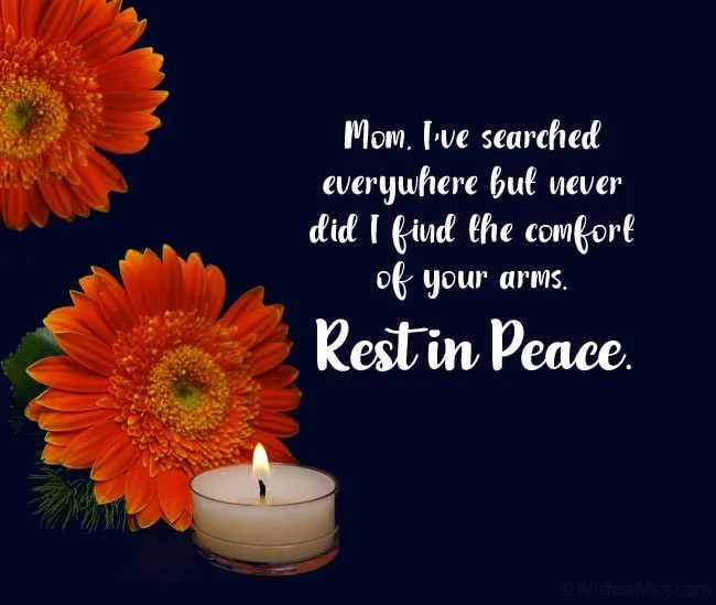 first death anniversary message mother