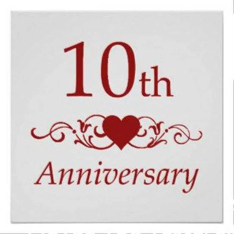 10th wedding anniversary message