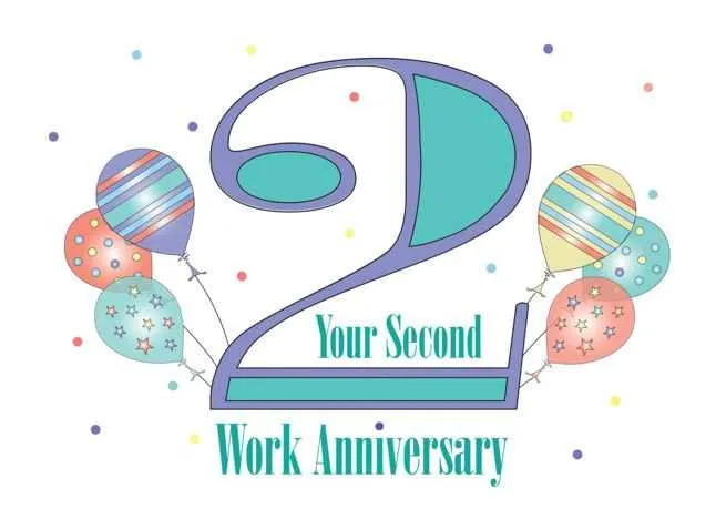 2 year work anniversary messages