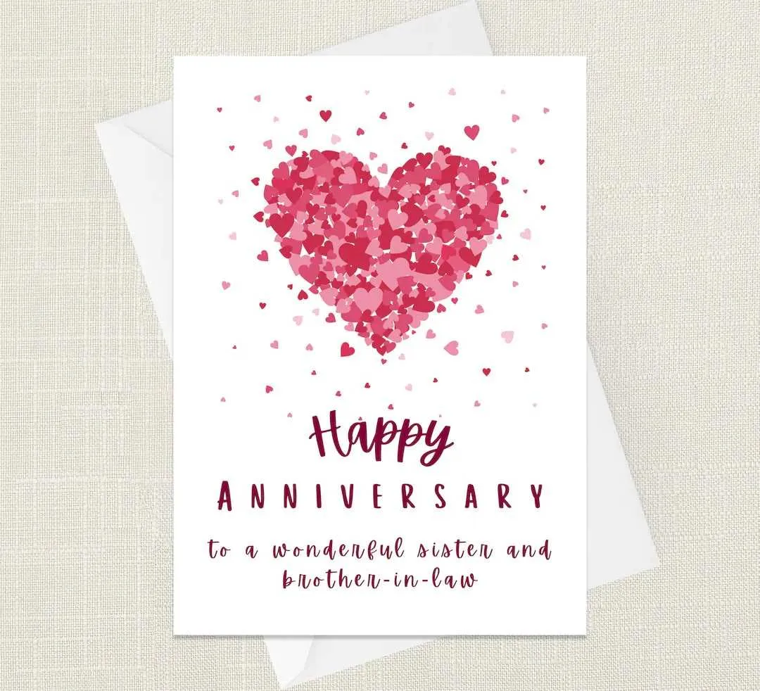 happy anniversary message to brother in law