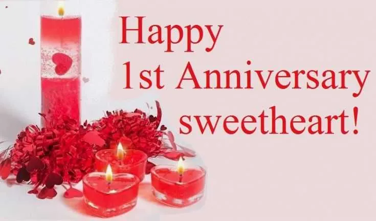 1st wedding anniversary message for wife