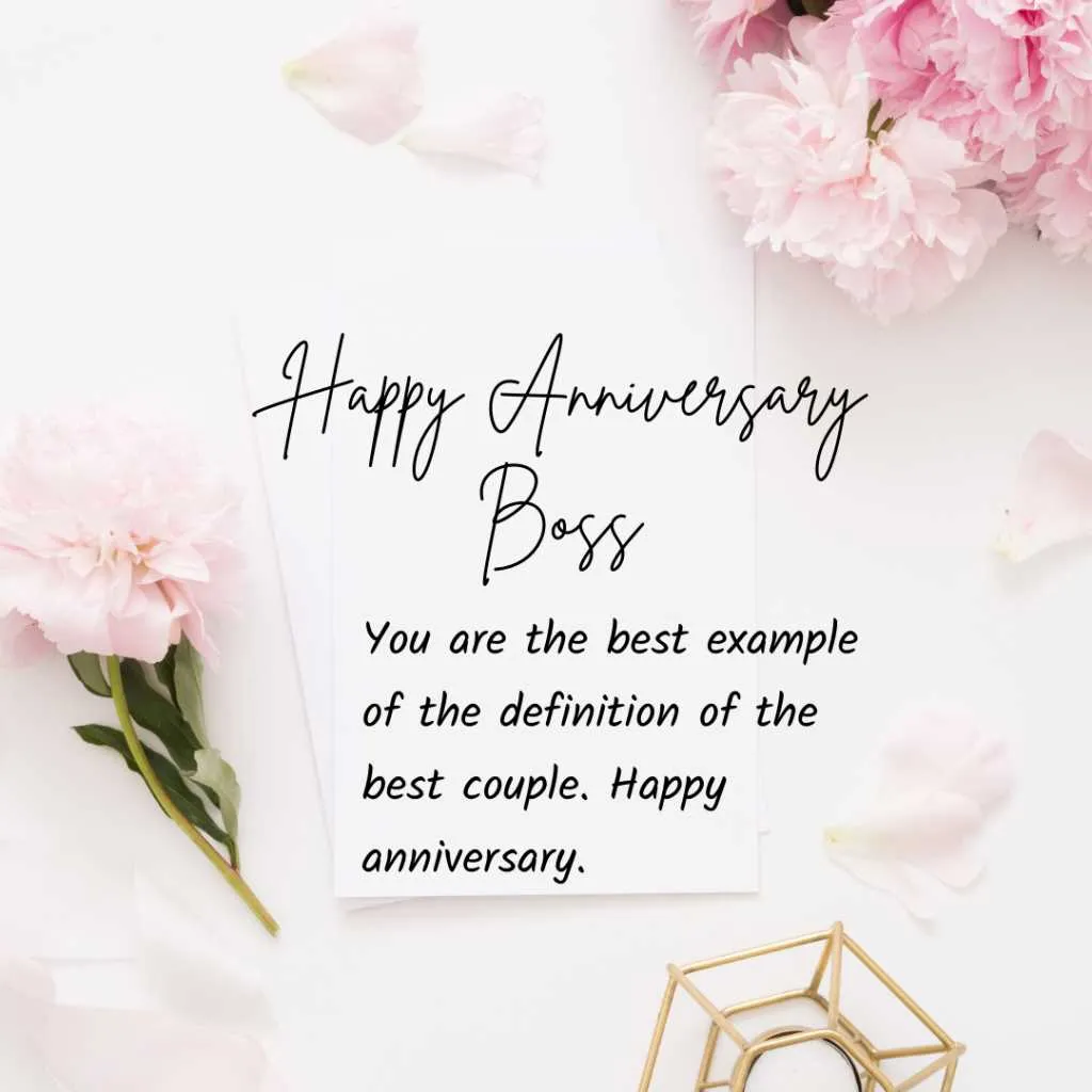 wedding anniversary message for boss