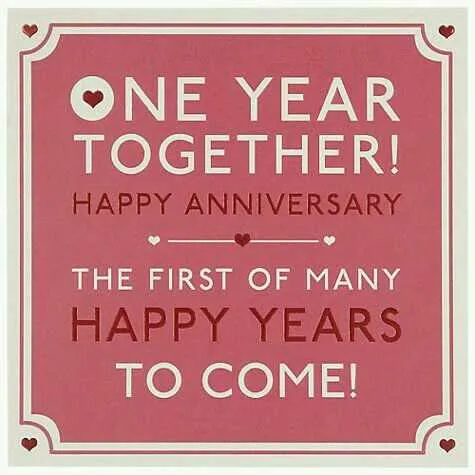 happy one year anniversary messages