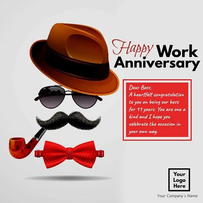 happy anniversary boss message