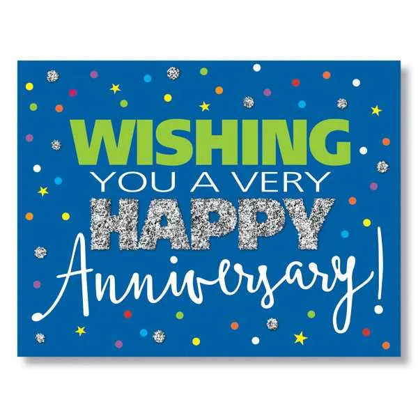 congrats message for work anniversary