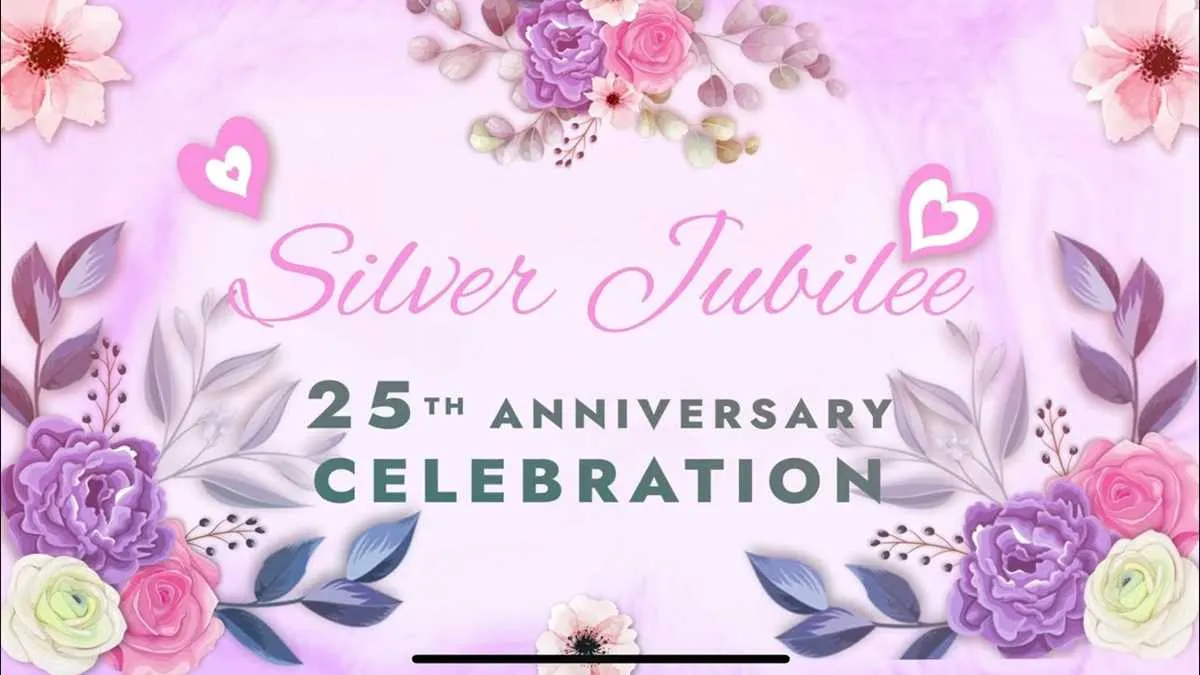 silver jubilee wedding anniversary message