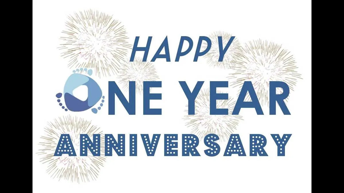 one year anniversary message for business