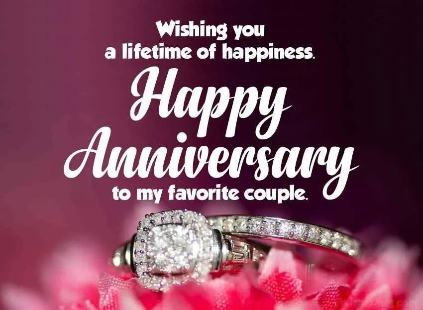 happy anniversary message to a lovely couple
