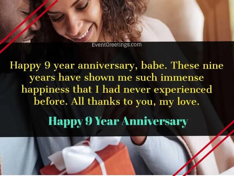 9th year anniversary message for boyfriend