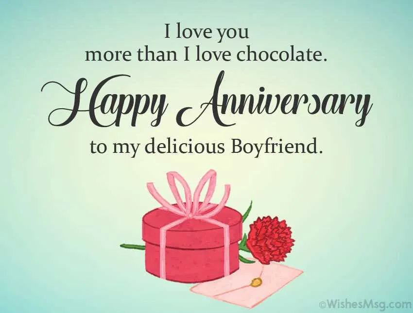 short anniversary message for boyfriend