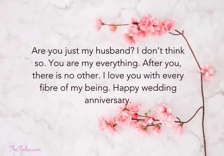 happy anniversary message to wife from husband