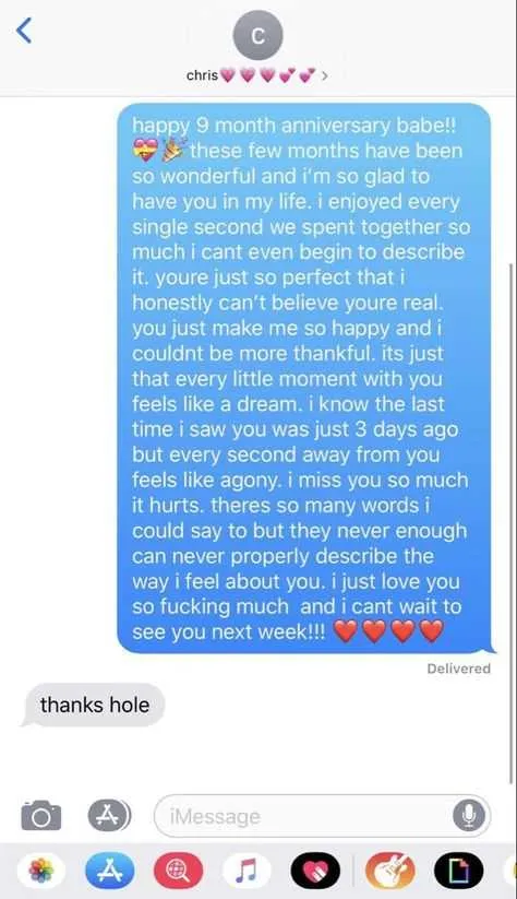 message to your boyfriend on your anniversary