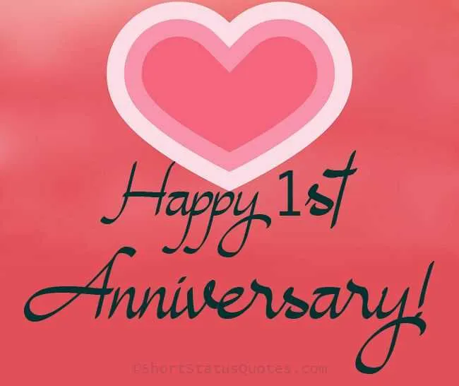 1st year anniversary message for wife