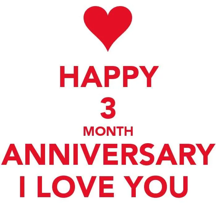 3 month anniversary messages