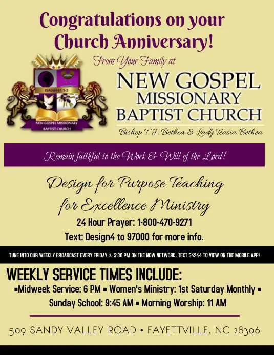 church anniversary greetings messages