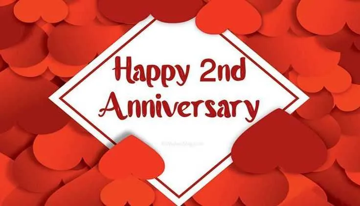 happy 2nd anniversary message