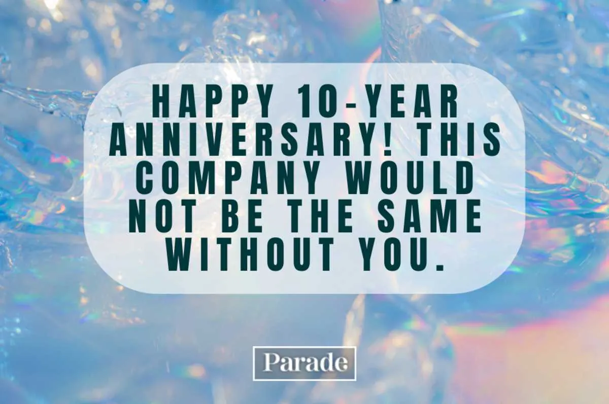happy anniversary at work message