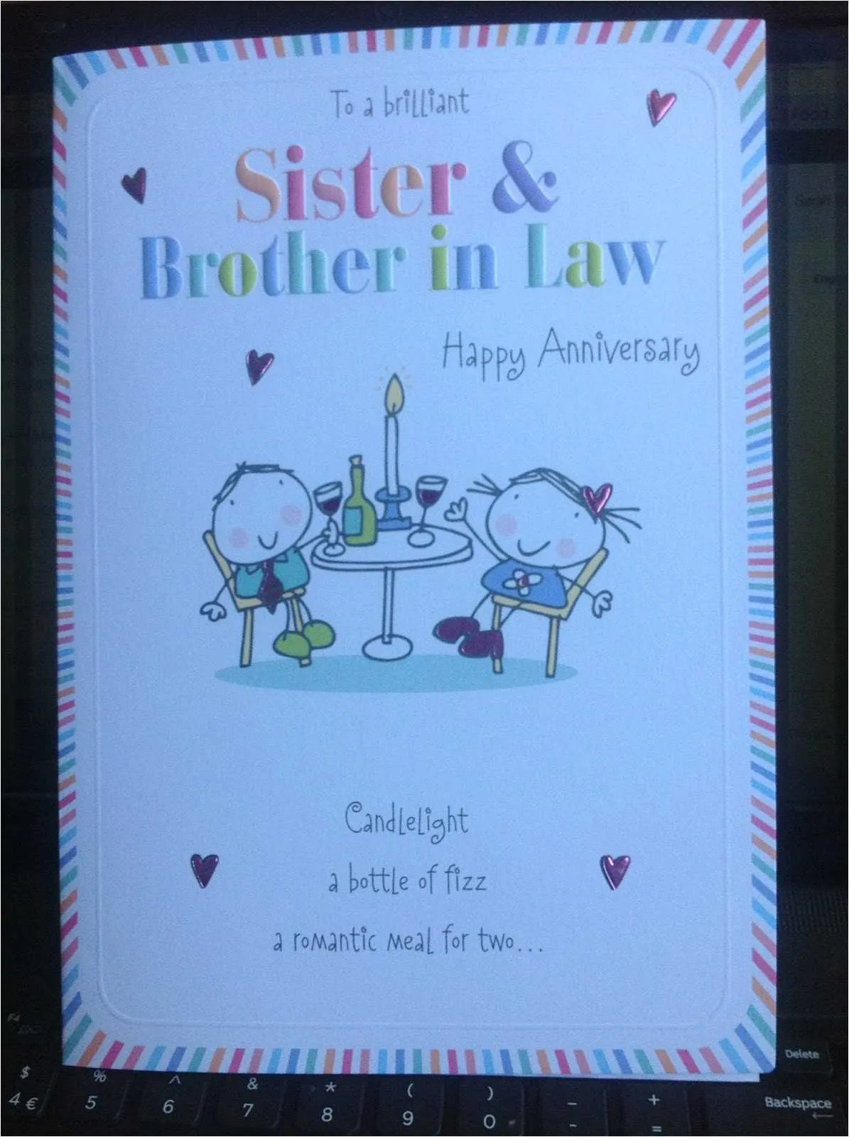 happy anniversary message to my sister and brother in law
