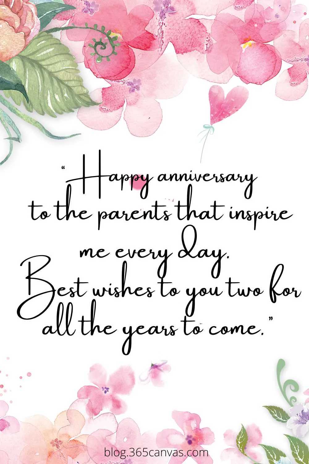happy anniversary messages parents