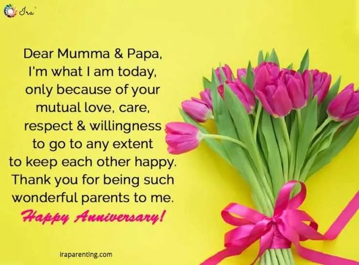 message to mom and dad on their anniversary