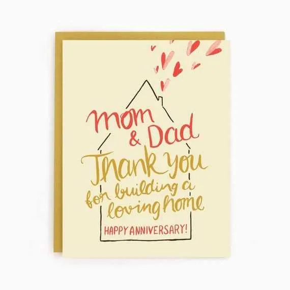 home anniversary card messages