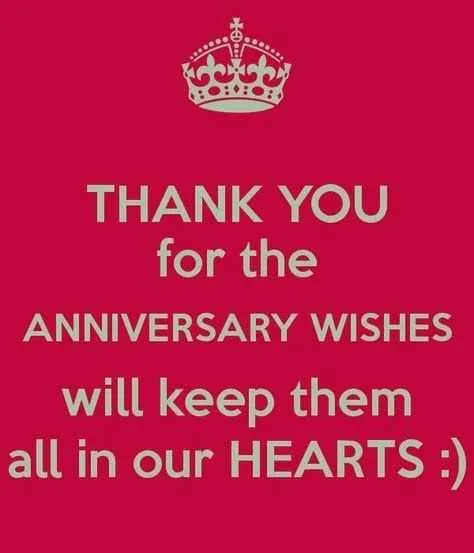 thanks message for anniversary