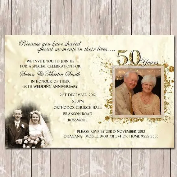 50th wedding anniversary message to parents