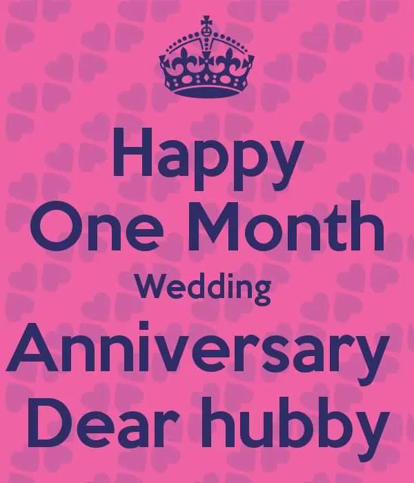 one month marriage anniversary messages