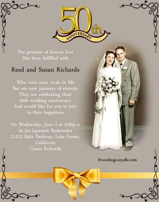 message to 50th wedding anniversary