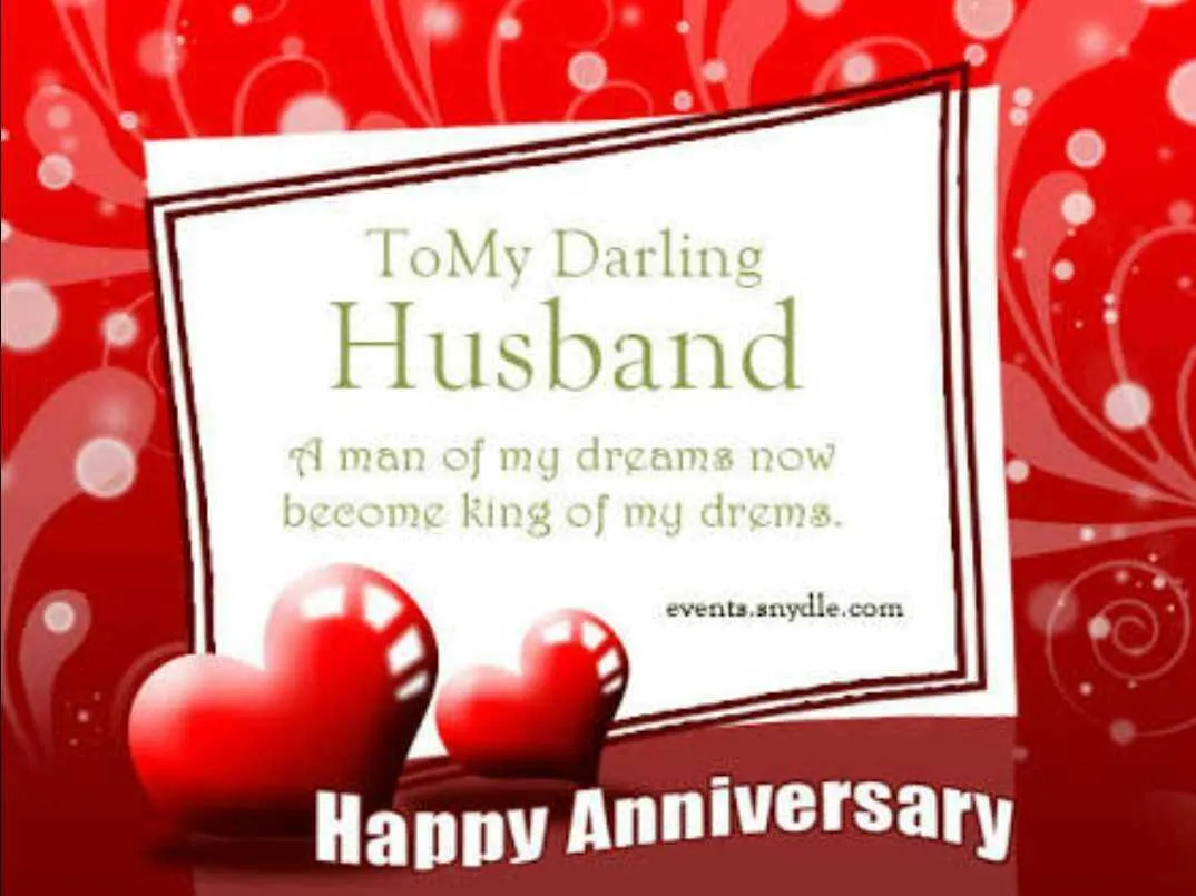message to husband on first anniversary