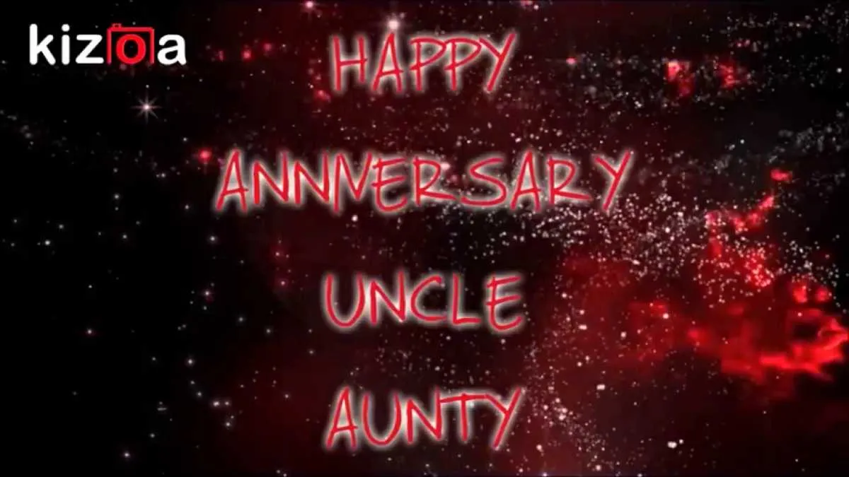anniversary message to uncle and aunty