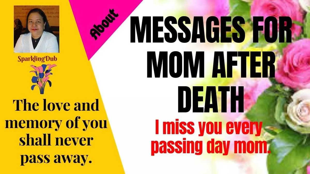 4 year death anniversary message for mom