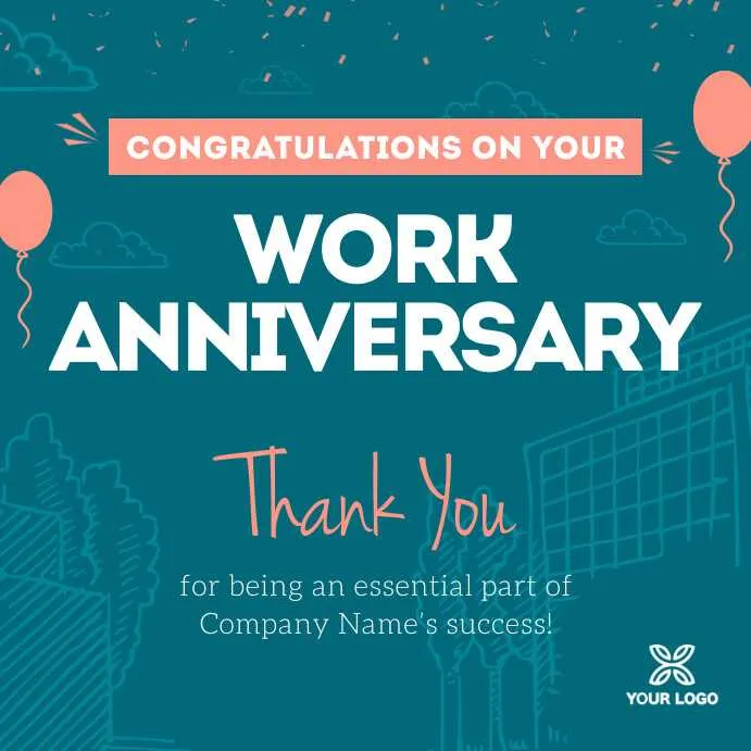 linkedin work anniversary messages