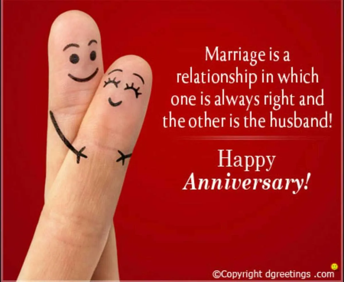 funny happy anniversary message to friends