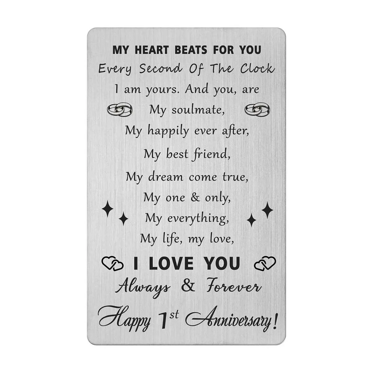 one year anniversary card message for boyfriend