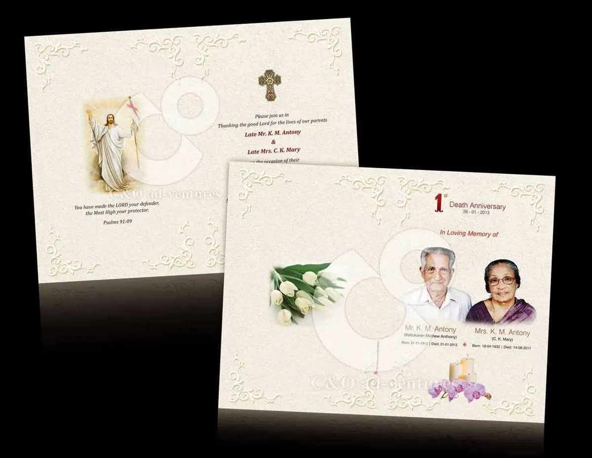 one year death anniversary invitation message