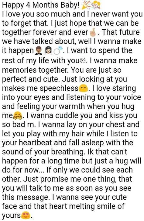 10 months anniversary message for girlfriend