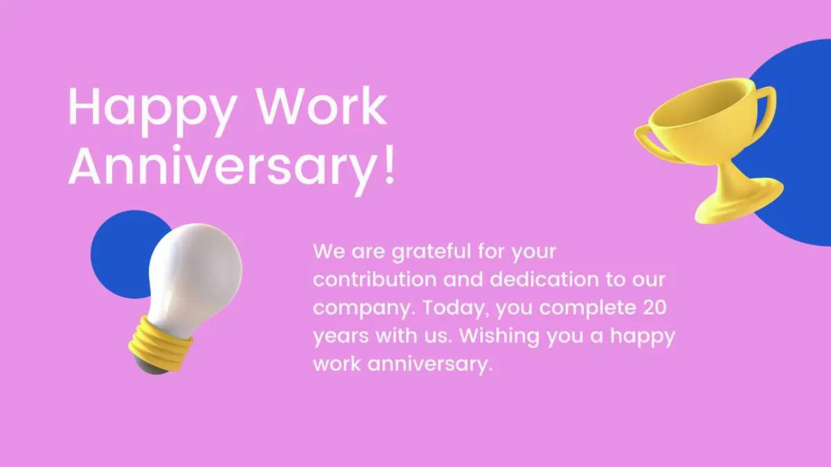 company anniversary message to staff
