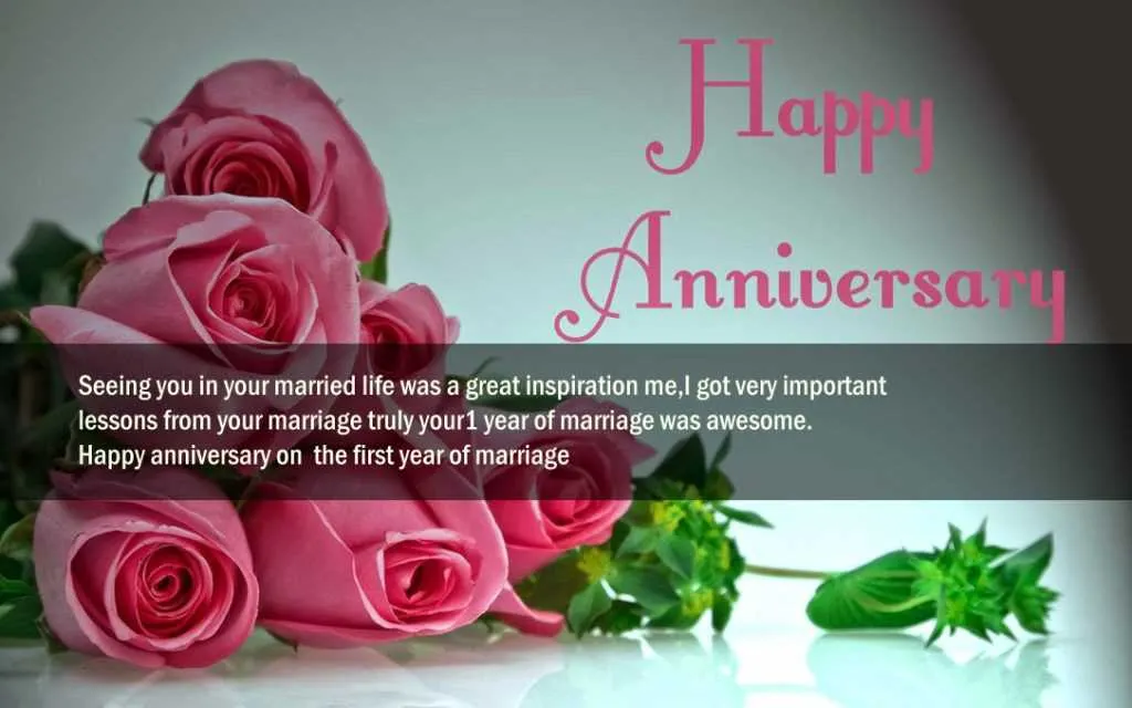 happy 1st wedding anniversary message