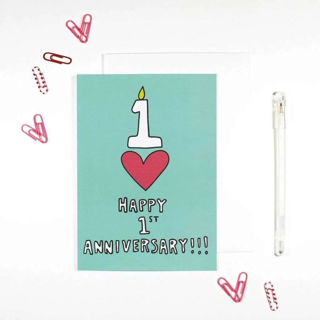 one year anniversary card messages