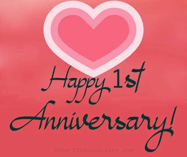 first year anniversary message
