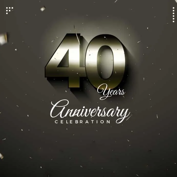 happy 40th anniversary messages