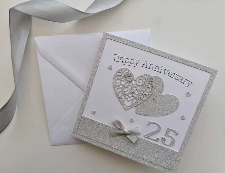 silver wedding anniversary card messages