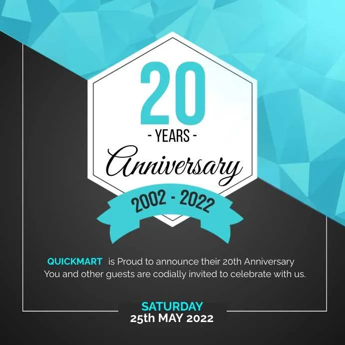 company anniversary message to clients