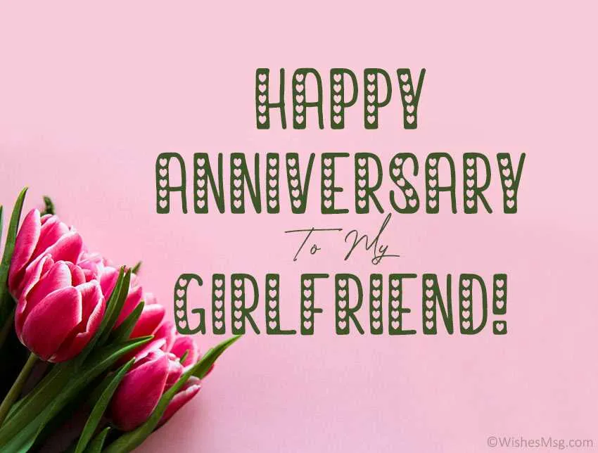 sweet message for her anniversary