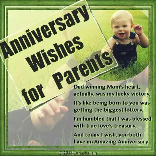 sweet message for parents anniversary